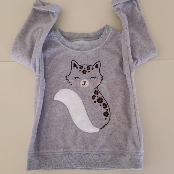 Carters Child of Mine Cat Fleece Sweater Infant Girls Size 18 Months - Picture 4 of 12